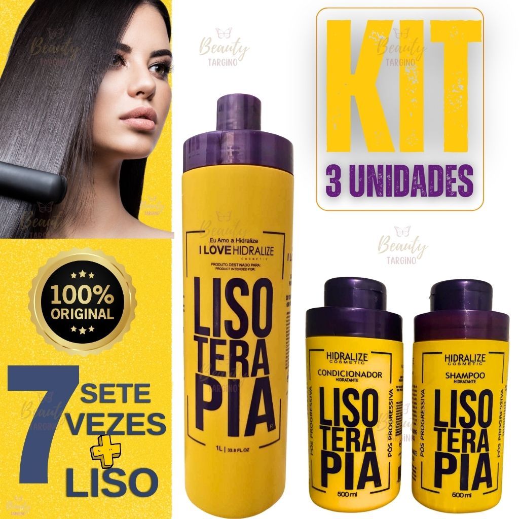 Kit Progressiva Orgânica Sem Formol Lisoterapia - Hidralize 1L ...