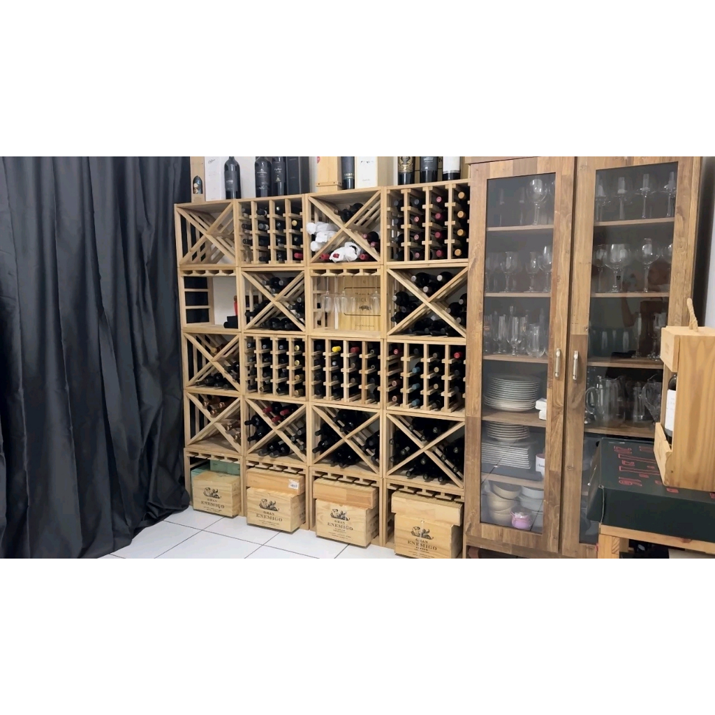 Rack Adega para Vinho (Modular/Empilhável) - Acex WT