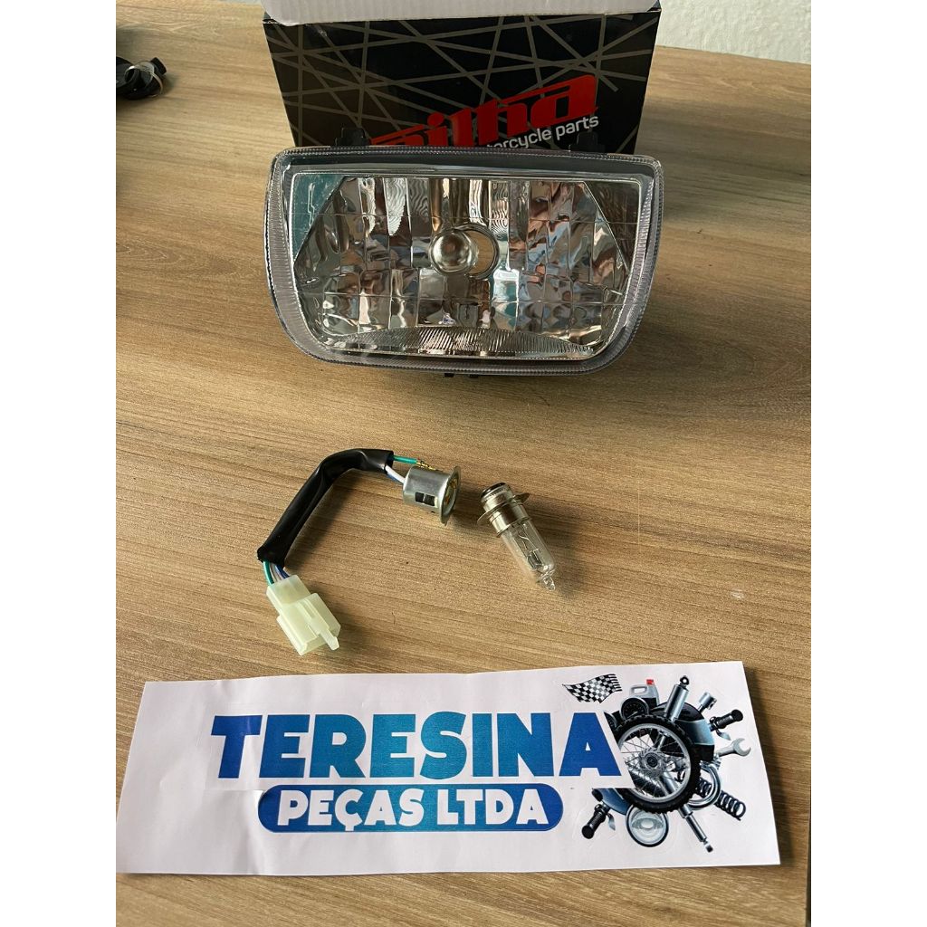 Oferta Farol + lâmpada + soquete traxx star 50 bloco óptico