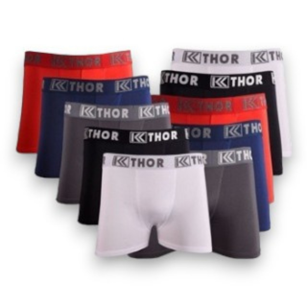 Kit 10 cuecas de algodão plus size do EXGG1 ao EXGG3