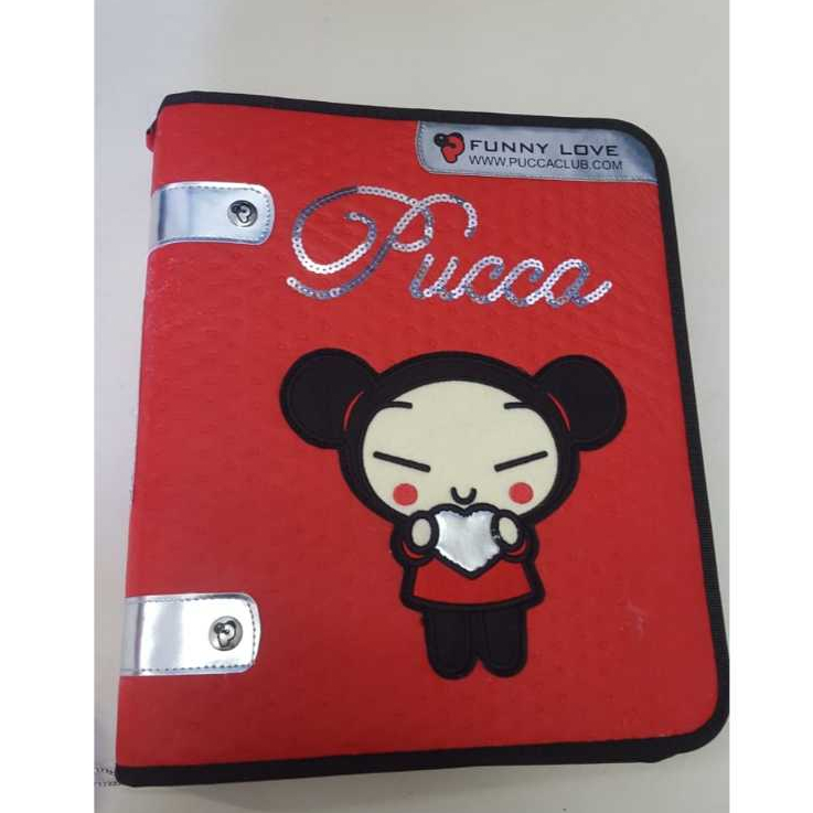 Fichário Ziper Pucca Lantejoulas Universitário Foroni (Ler a descrição ...