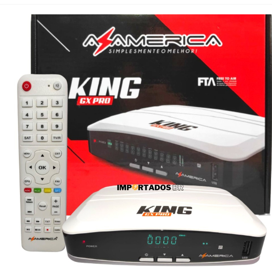 RECEPTOR AZ-AMERICA KING GX PRO ORIGINAL ATUALIZADO