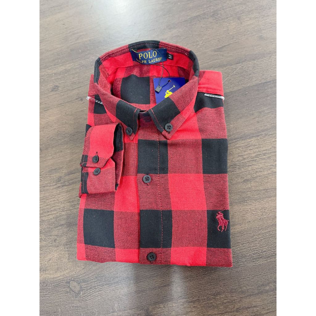 Camisa Xadrez Flanelada Masculina de manga longa