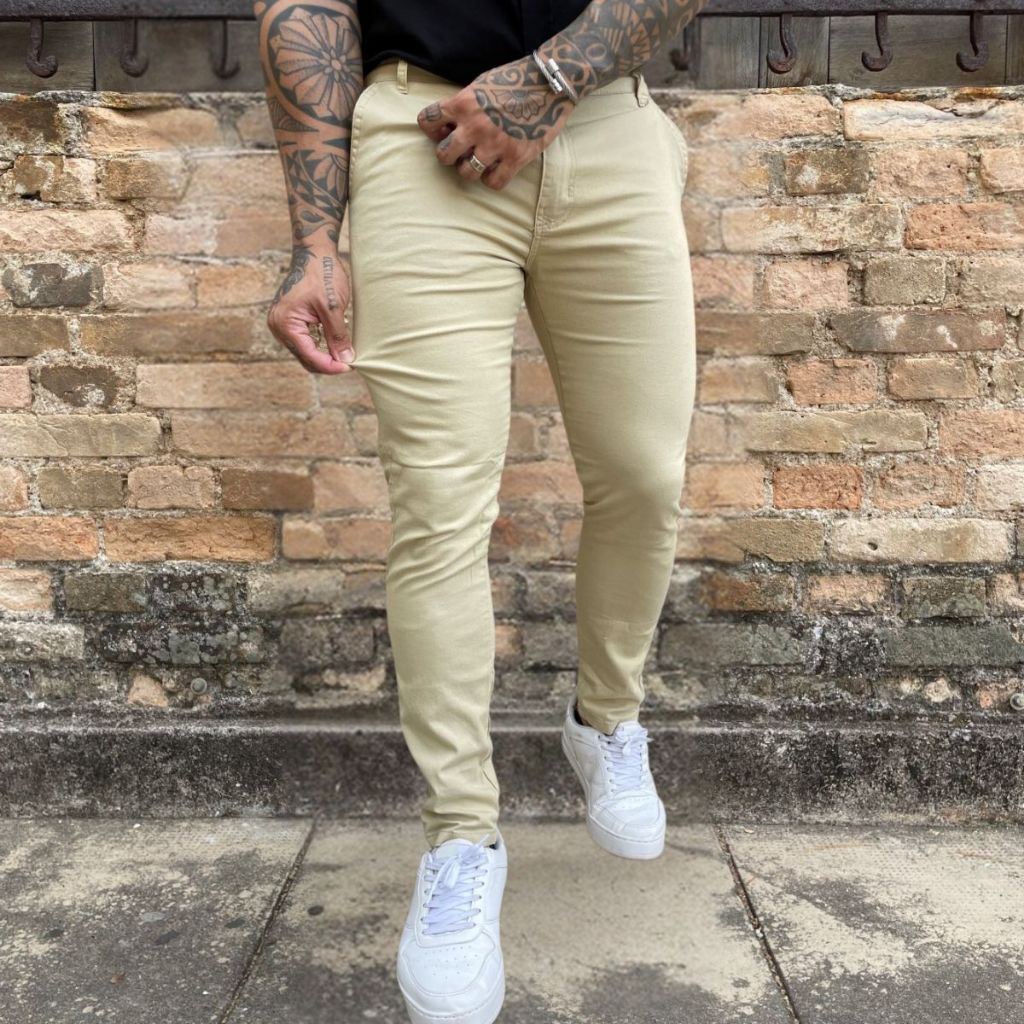 Calça Sarja Masculina Sport Fino Skinny Com Lycra Slim Jeans Lançamento Confortável