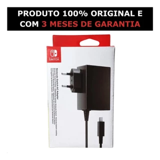 Carregador Fonte Original Bivolt Para Nintendo Switch Ac Adapter