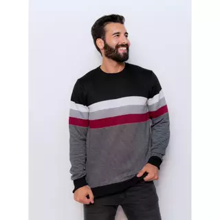 Suéter Blusa De Tricot Masculino Gola careca Lã