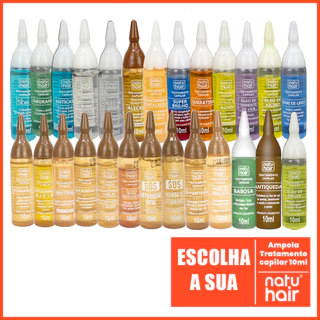 Kit 12 Ampolas de Tratamento Capilar Natuhair 10 ml
