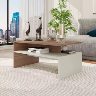 Mesa de Centro Giovana Moderna e Estilosa com Combinação de Cores