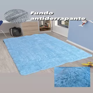 Tapete Peludo Felpudo Sala Shaggy Luxo 100x150