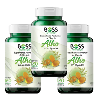 Óleo De Alho 500 Mg - Kit 3 Potes - 120 Cápsulas