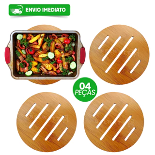 Kit 4 Peças Suporte Apoio Descanso de Panela Quente Resistente