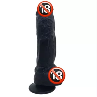 Consolo De Borracha Gigante Monstruoso Black 24cm x 6,0cm Com Escroto Ventosa – Promoção