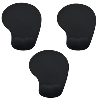 Kit 3 Mouse Pad de Pulso Antiderrapante, Ergonômico Com Apoio De Punho Confortável