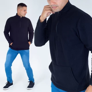 Blusa Fleece Plush Soft Masculina Confortável Leve Quente