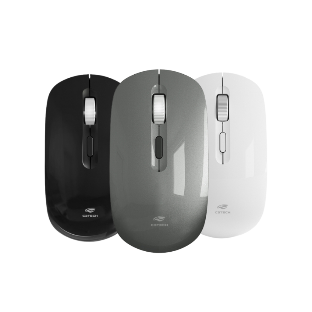 Mouse Sem Fio Recarregável - Óptico M-w80 C3-tech