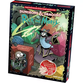 Dungeons and Dragons vs Rick e Morty RPG Importado Inglês Lacrado Hasbro Wizards of the Coast livro rpg novo