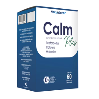Calm Plus - Maracujá - Triptofano 500mg 60 CAPS - Natunéctar