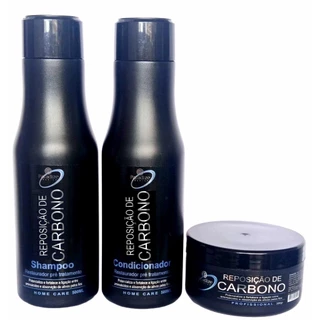 Kit Reposição de Carbono Paradize Premium (Shampoo - Condicionador 500ml e Máscara 300gr)