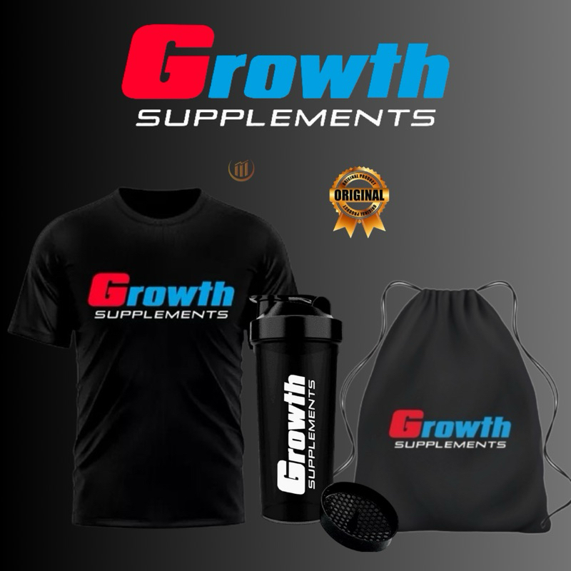 Mochila Saco Cordão Growth Suplements Passeio Academia Unissex