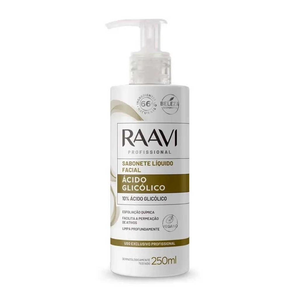 Imagem do produto Raavi Sabonete Líquido Facial 10% Ácido Glicólico 250ml