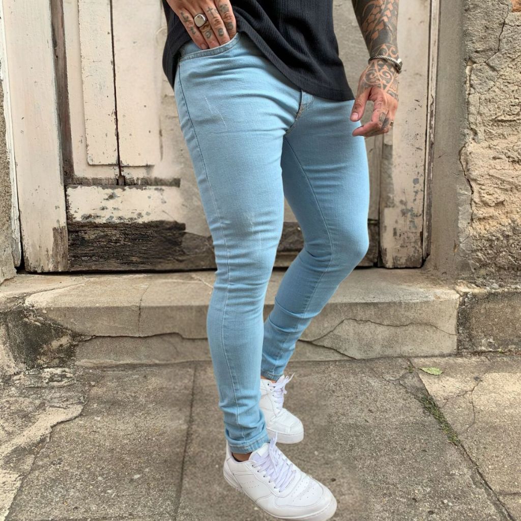 Calça Jeans Masculina Skinny Clara Modelo Novo Lançamento