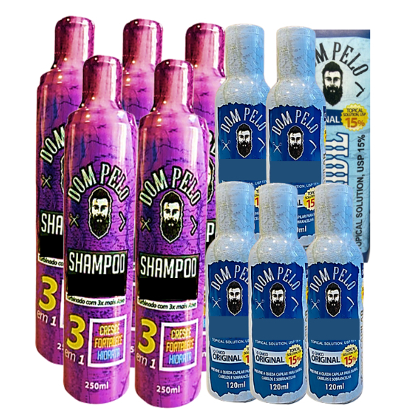 Shampoo 3em1 Fortalecedor 5x e 5 Tonico 120ml