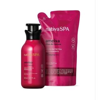 Kit Nativa Spa Ameixa O Boticário Hidratante 400ml + Refil hidratante 400ml em Oferta na Shopee