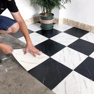 KIT COM 10 PLACAS PORCELANATO MARMORE ADESIVAS ALTO BRILHO PAREDE E PISO