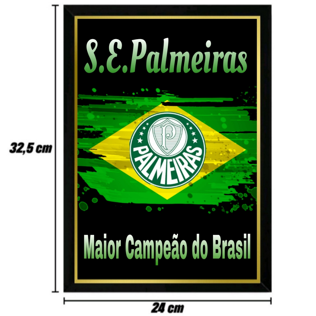 QUADRO DE PAREDE DO PALMEIRAS 32,5 X 24 CM Shopee Brasil