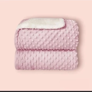 Cobertor Luxo Para Bebê Dupla Face Soft Bolha Com Sherpa em Oferta na Shopee