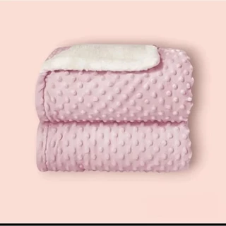 Cobertor Luxo Para Bebê Dupla Face Soft Bolha Com Sherpa em Oferta na Shopee