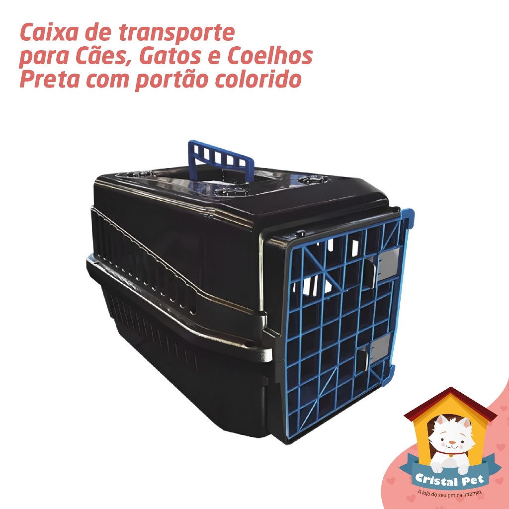 Caixa De Transporte N5 Para Cães Cachorro Gato Pequena Color