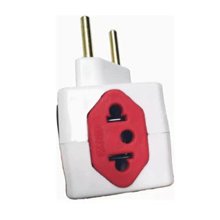 Kit 500 Adaptador De Tomada Benjamin Cubo 10a/20a Peças Plugue Pino
