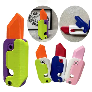 Facas De Gravidade Cenoura Truque De Brinquedo Retráteis Mágicas Propulsor Falso Gadget