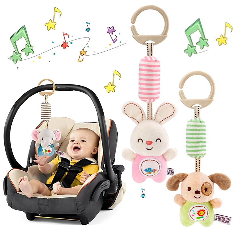 Carrinho De Bebê Pingente Carrilhão De Vento Bebê Cabeceira Pendurado Adorno De Pelúcia Pacificação 0-3-6-12 Meses Brinquedos