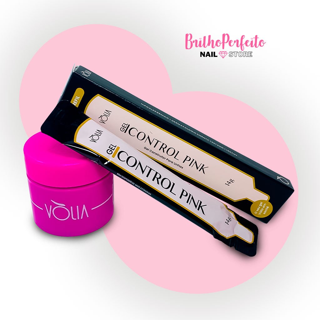SACHE REFIL14g GEL CONTROL PINK (ROSA) VÒLIA ALONGAMENTO DE UNHAS ...