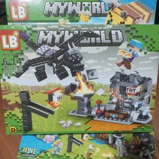 Bloco de montar My Word minecraft ou Mário educativo infantil colecionável Monte sua coleção