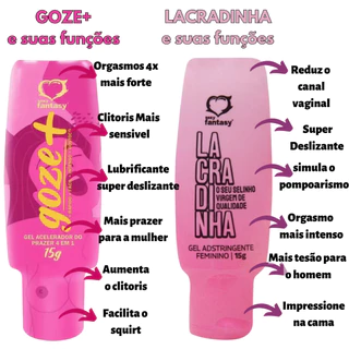 KIT de Prazer Feminino Goze Mais 4 em 1 15g+ LACRADINHA SEMPRE VIRGEM APERTADINHA| Sex Shop Produtos Adultos em Oferta na Shopee