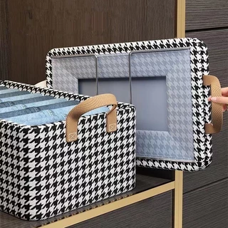 kit 3 Caixas de Armazenamento Organizadora de Roupas Gavetas e Guarda-Roupas