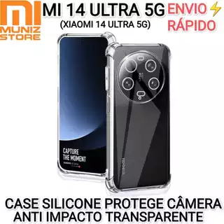 Case Mi 14 Ultra 5G Xiaomi Capa AntI Impacto Transparente Capinha Silicone Protege 100%
