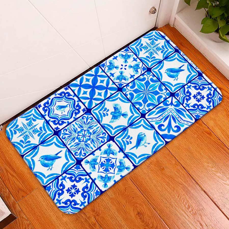 TAPETE PARA PORTA DECORATIVO - 34X60 - 2mm - AULEJO PORTUGUÊS | Shopee ...