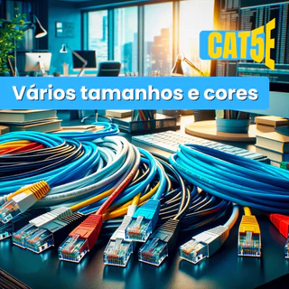 cabo para internet rede ultra veloz cat5e - todos os tamanhos e cores Promocao