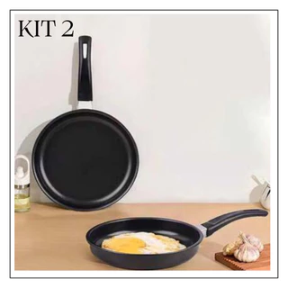 Kit 2 Mini Frigideira Panela Antiaderente para Fritar Alimentos