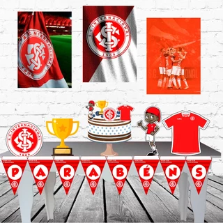 Kit festa só um bolinho internacional time futebol