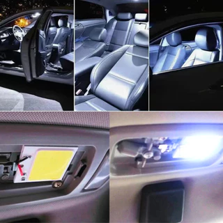 Placa LED Luz Do Teto Carro luz interna Cob Com Dupla Face universal Pingo T10 Torpedo Ba9s