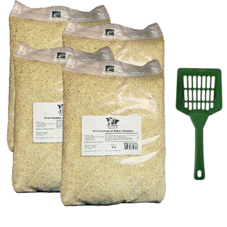 Areia Biodegradavel de Milho e Mandioca 4Kg / 4 PACOTES