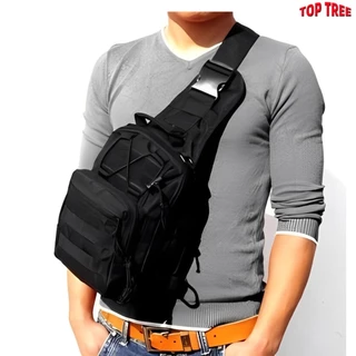 Bolsa Transversal Militar Peito E Ombro Impermeável Masculina Bag Top Tree