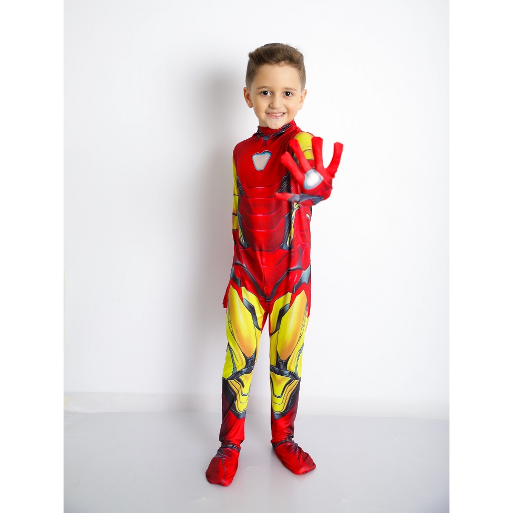 Fantasia Cosplay Homem de Ferro Infantil | Shopee Brasil