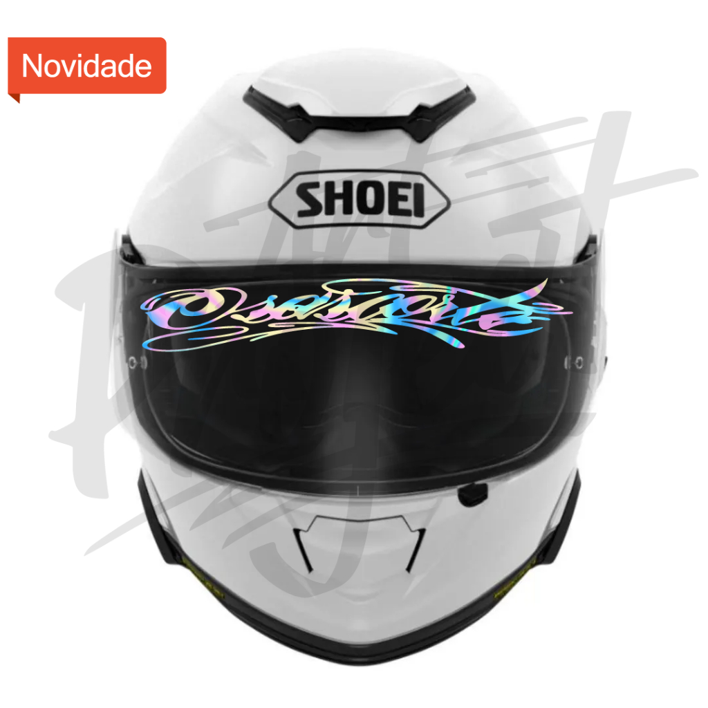 Adesivo Osascorte - VISEIRA CAPACETE HOLOGRÁFICO | Shopee Brasil