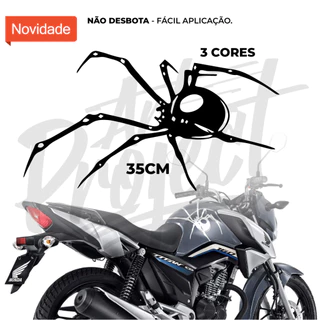 Adesivo - ARANHA 244 | Branco/Preto/Holográfico